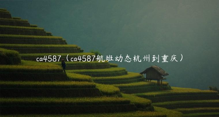 ca4587（ca4587航班动态杭州到重庆）